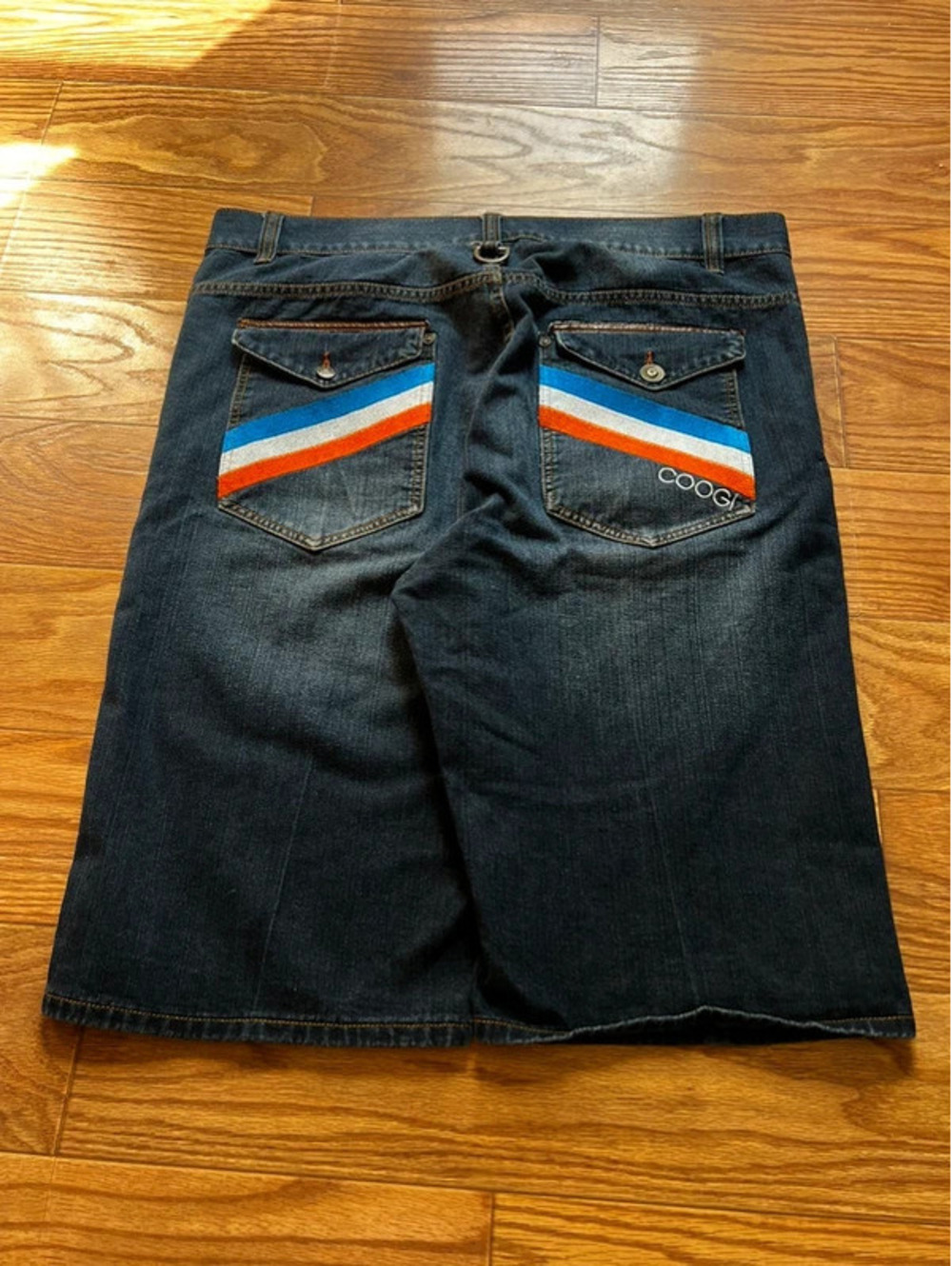 vintage coogi skate style y2k embroidered baggy jorts